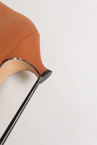 Brown Suede Ankle Boots Shoes