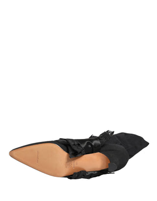 Botas hasta media pantorrilla de ante negro