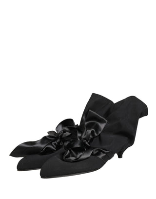 Schwarze Wildleder-Stiefeletten