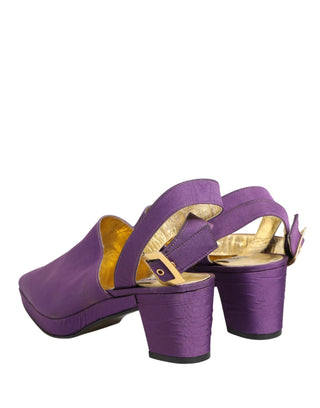Lila Wildleder-Sandalen Schuhe