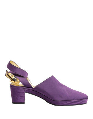 Lila Wildleder-Sandalen Schuhe