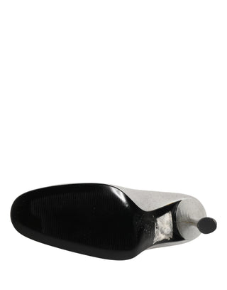 White Leather High Heels Women Pumps Shoes