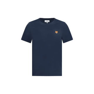 Camiseta de algodón azul