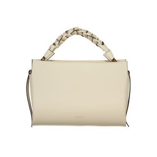 Bolso de mano para mujer de cuero blanco