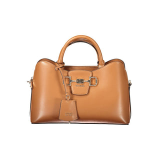 Marrone Polyurethan Damen-Handtasche