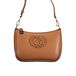 Marrone Polyurethan Damen-Handtasche