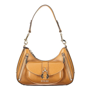 Braune Polyurethan Damenhandtasche