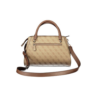 Bolso de mano para mujer de poliuretano beige