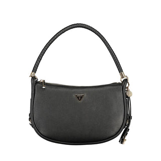 "Nero Polyurethane Women Handbag"