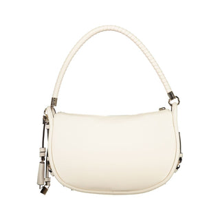 White Polyurethane Women's Handbag