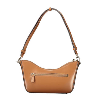 Marrone Polyurethane Women Handbag
