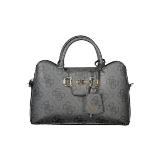 "Schwarze Damenhandtasche aus Polyurethan"