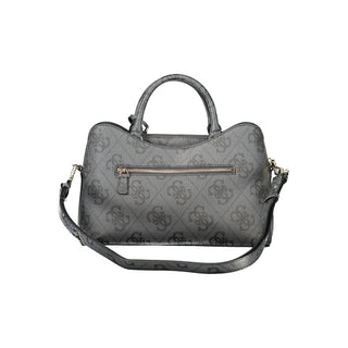 "Schwarze Damenhandtasche aus Polyurethan"