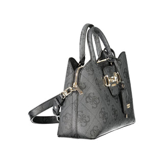 "Schwarze Damenhandtasche aus Polyurethan"