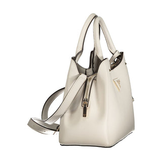 Graue Polyurethan Damenhandtasche