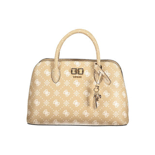 Bolso de hombro negro de poliuretano para mujer  