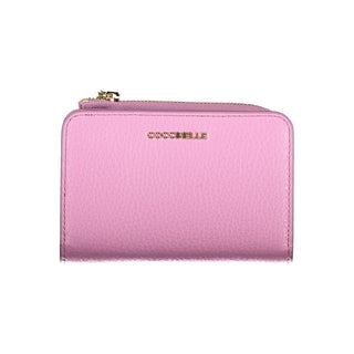 Cartera de mujer de cuero violeta