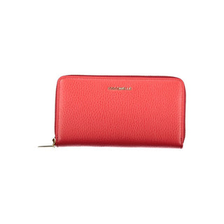 Cartera para mujer de cuero rojo