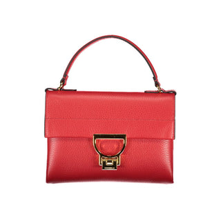 Bolso de cuero rojo para mujer