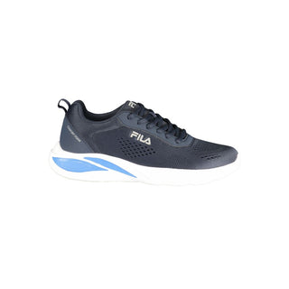 Blauer Polyurethan-Sneaker für Herren