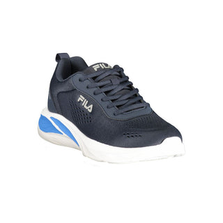 Blauer Polyurethan-Sneaker für Herren