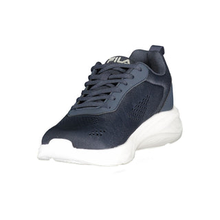 Blauer Polyurethan-Sneaker für Herren
