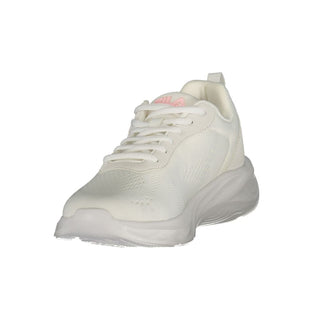 White Polyester Women's Sneakers