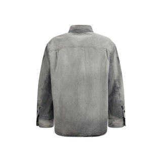 Camisa de mezclilla gris