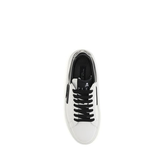 White Calf Leather Bos Taurus Low Top Sneakers