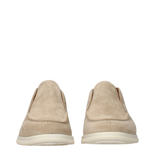 Botines beige de cuero