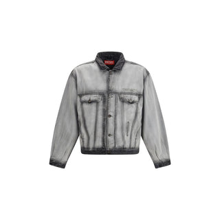 Gray Cotton Denim Jacket