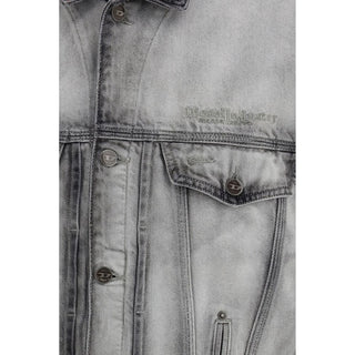 Chaqueta vaquera gris de algodón
