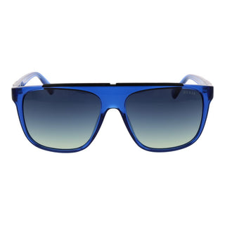 Blue Stainless Steel Sunglasses