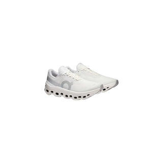 White Recycled Polyester Athletic Sneakers