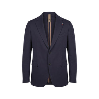 Blue Cotton Two-Piece Suit