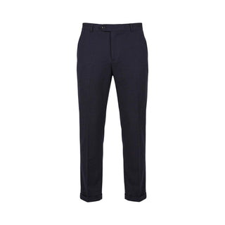 Blue Cotton Two-Piece Suit