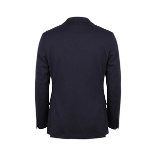 Blue Cotton Two-Piece Suit