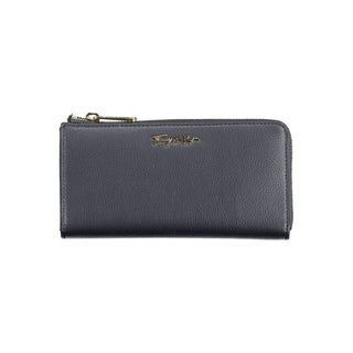 Cartera para mujer de poliuretano azul