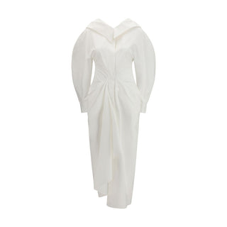 Weißes Baumwoll-Freizeitkleid