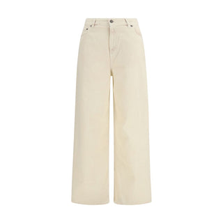 Bicolor Cotton Relaxed Fit Jeans
