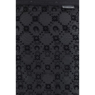 Schwarzer Midirock aus recyceltem Polyamid