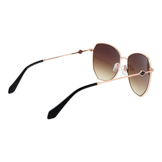 Roségold-Metallsonnenbrille