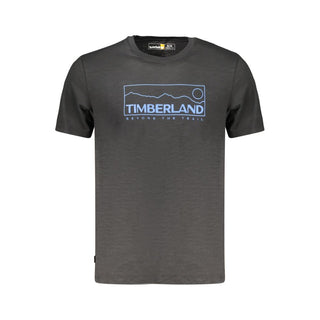 Herren-T-Shirt aus schwarzer Baumwolle