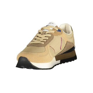 Beiger Polyurethan-Sneaker für Herren