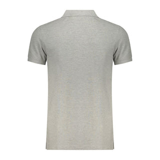 Polo de algodón gris para hombre