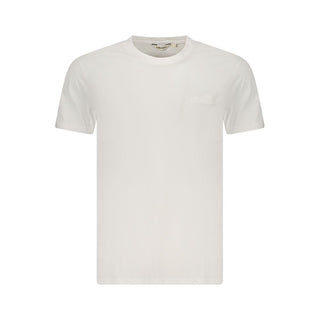 Camiseta blanca de algodón para hombre
