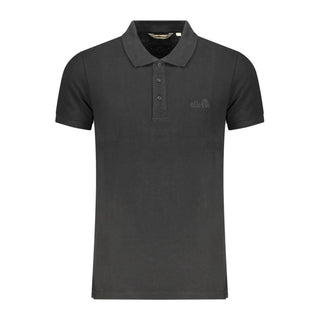 Polo negro de algodón para hombre