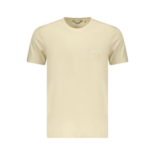 Camiseta beige de algodón para hombre
