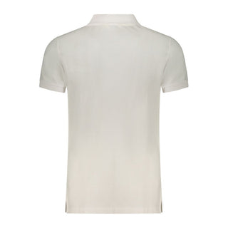Polo para hombre de algodón blanco