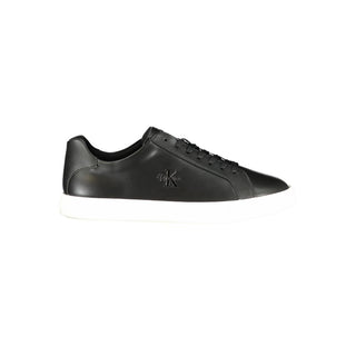 Schwarzer Polyurethan-Herren-Sneaker
